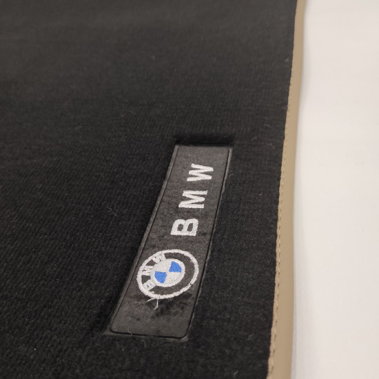 MARKE ΠΑΤΑΚΙΑ ΑΥΤΟΚΙΝΗΤΟΥ ΓΙΑ BMW 2 SERIES F22 2014-2021  ΣΕΤ 4ΤΜΧ ΜΟΚΕΤΑ PREMIUM ΜΑΥΡΗ ΜΕ ΜΠΕΖ ΡΕΛΙ
